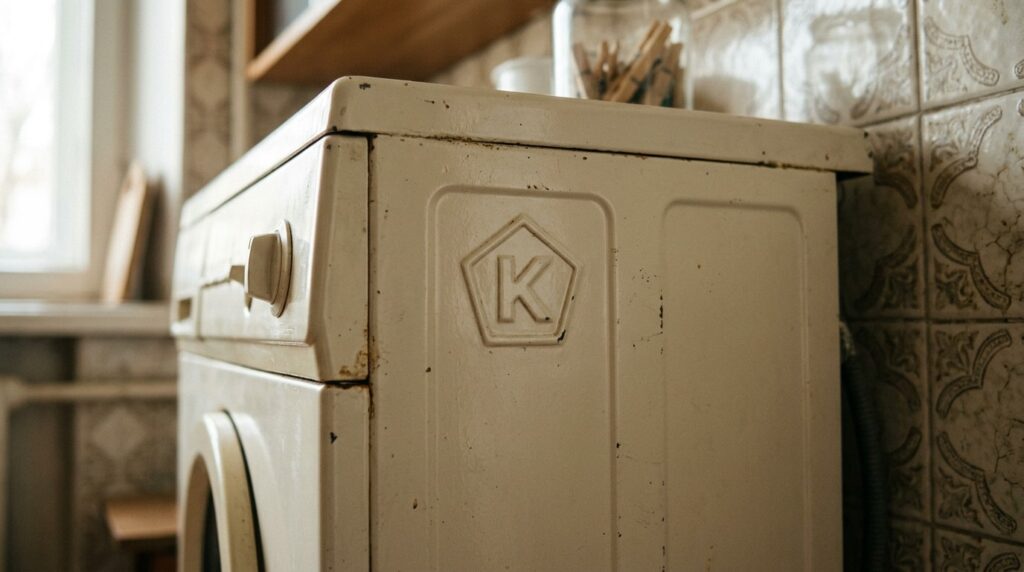 The Soviet quality mark, a pentagon with the letter 'K,' was placed on products that passed state inspection. Photo.
