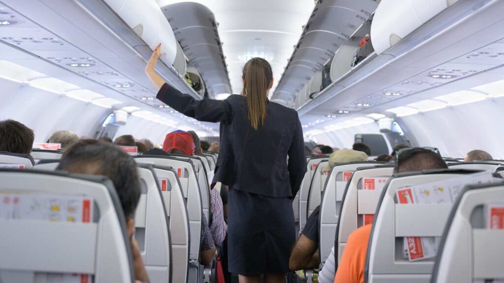 Air travel involves all kinds of familiar moments — from safely stowing luggage to fastening seatbelts. But there are also those that raise questions among people who don't know the reasons. Photo.