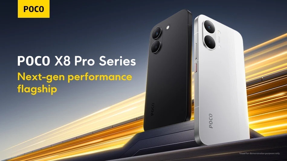 POCO X8 Pro Smartphones with Flagship Design. Design befitting a super-powerful smartphone. POCO X8 Pro Smartphones with Flagship Design. Design befitting a super-powerful smartphone. Photo.