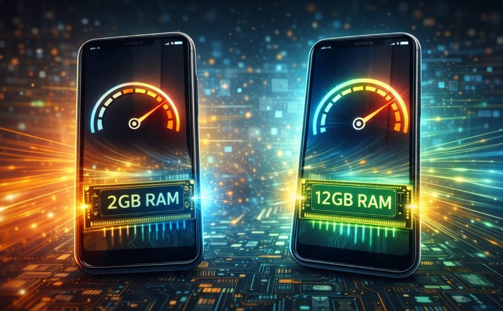 Does the amount of RAM affect smartphone speed. Smartphones with different RAM amounts do indeed differ. Photo.