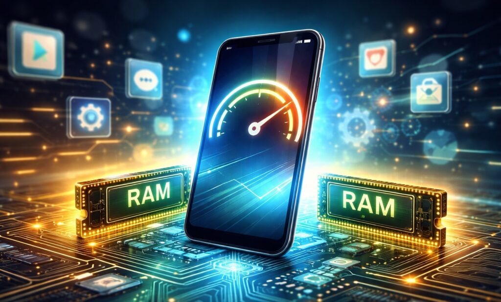 Does RAM affect smartphone speed. Is it worth chasing more RAM? Photo.
