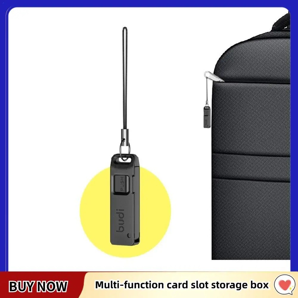 A very useful keychain for carrying SIM cards. Photo.