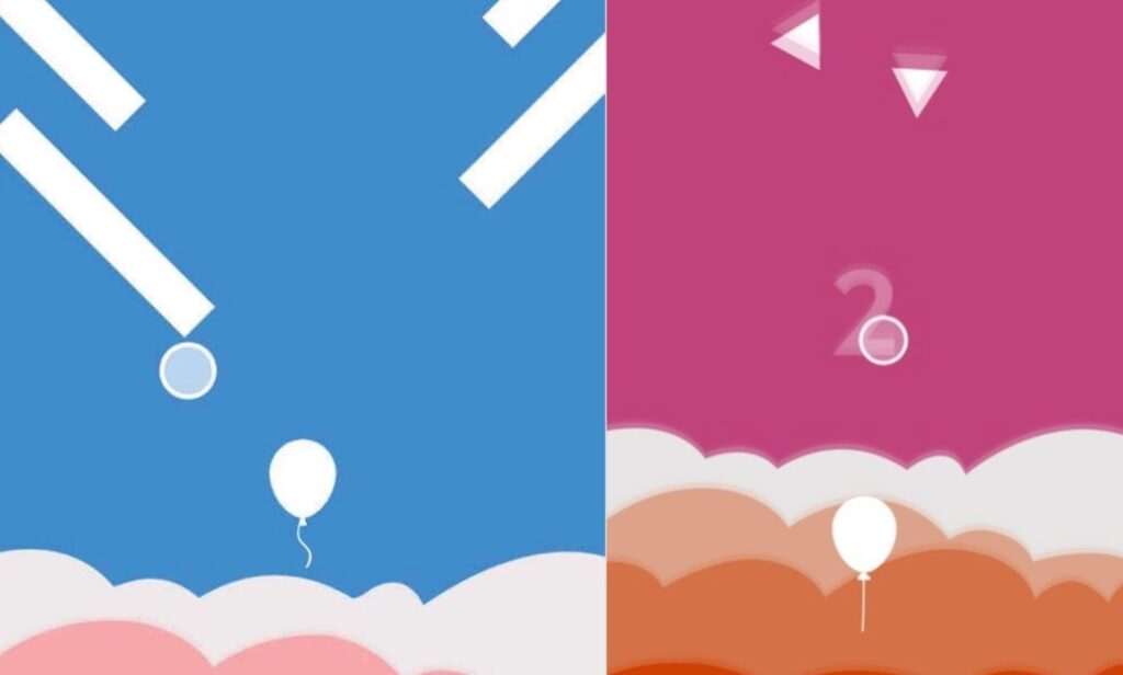 Rise Up — A Balloon Defense Game. Try to protect the balloon, helping it rise as high as possible. Photo.
