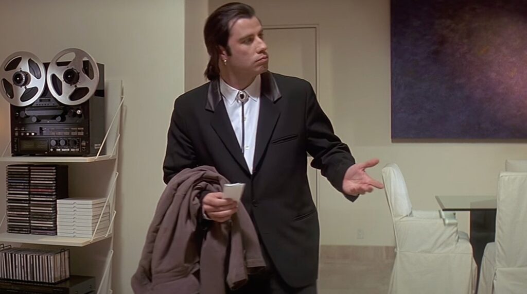 Why Do We Forget Why We Walked Into a Room? The Door Is to Blame! An ordinary door can make us forget what we were doing. A still from the movie Pulp Fiction. Photo.
