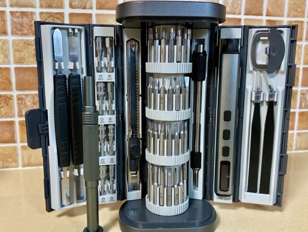 72-in-1 Screwdriver Set for Electronics Repair. This screwdriver set will help you take apart anything — from a refrigerator to a smartphone. Photo.