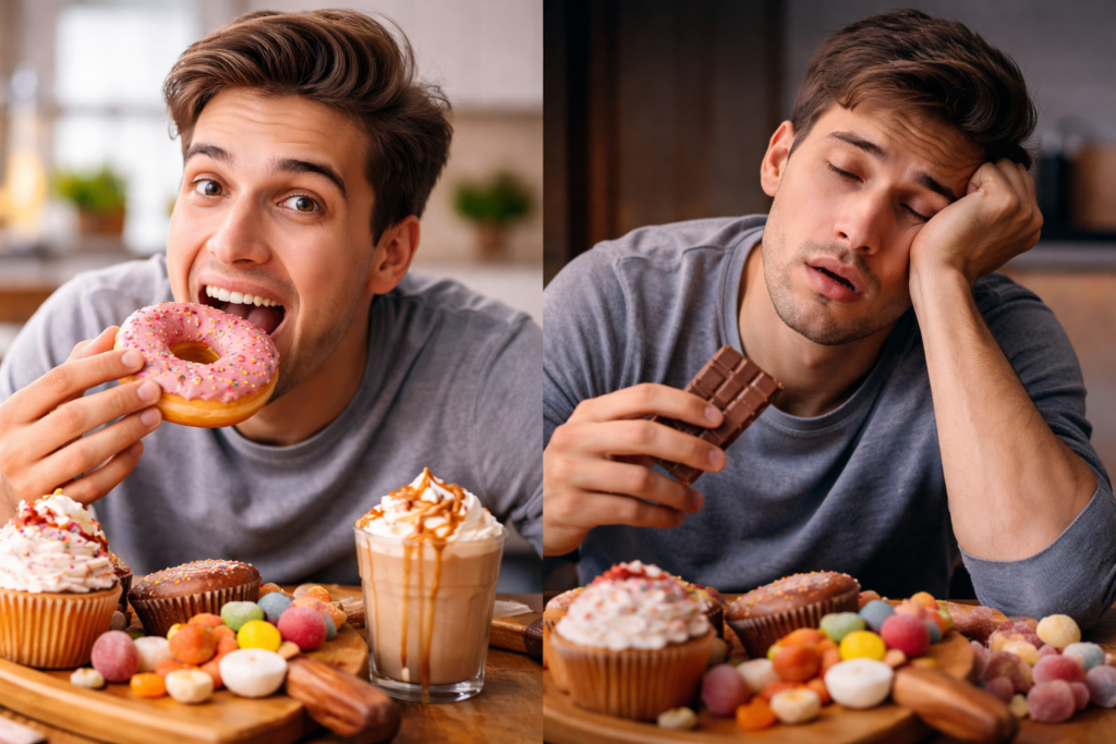 How Excess Sugar Affects the Body and Why It Goes Unnoticed. It's important to monitor your sugar intake and try to limit its amount in your diet. How Excess Sugar Affects the Body and Why It Goes Unnoticed. It's important to monitor your sugar intake and try to limit its amount in your diet. Photo.