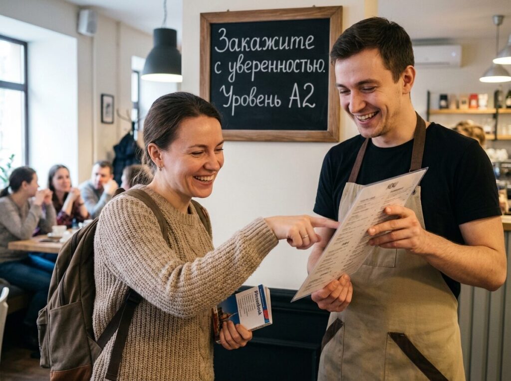 Detailed Breakdown: Self-Assessment Checklist. With this level, you can already comfortably buy coffee at a café. Photo.
