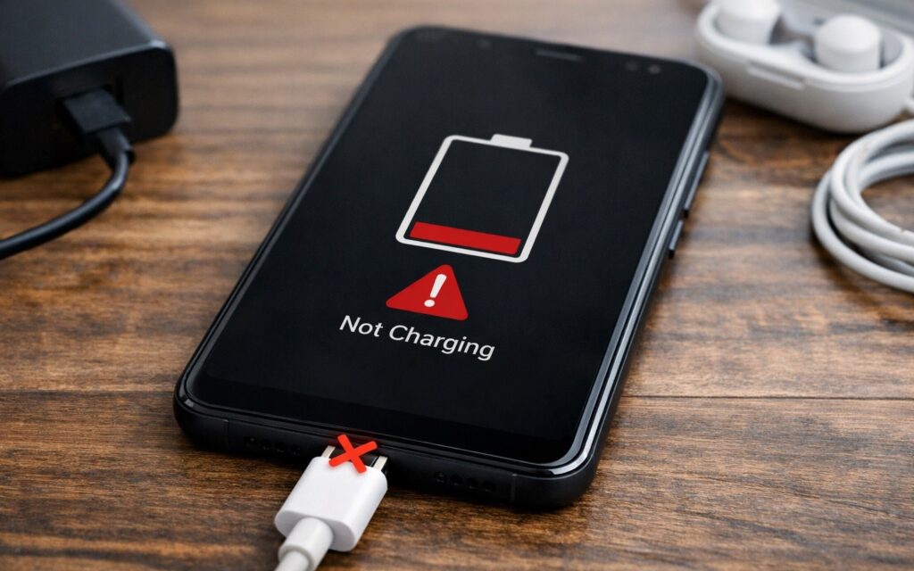 Why Your Phone Won't Charge. There are indeed many reasons why a smartphone won't charge. Photo.