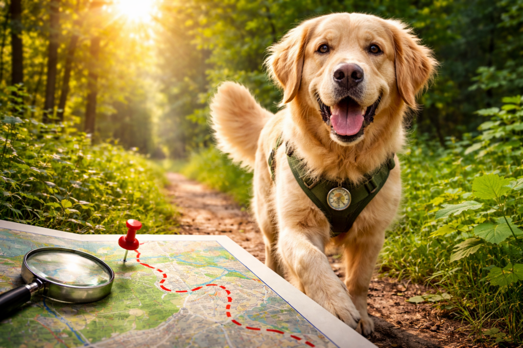 Why Dogs Remember Routes Better Than Humans: How They Find Their Way. Dogs remember routes better than humans. How do they build a 'map' of the area? Photo.