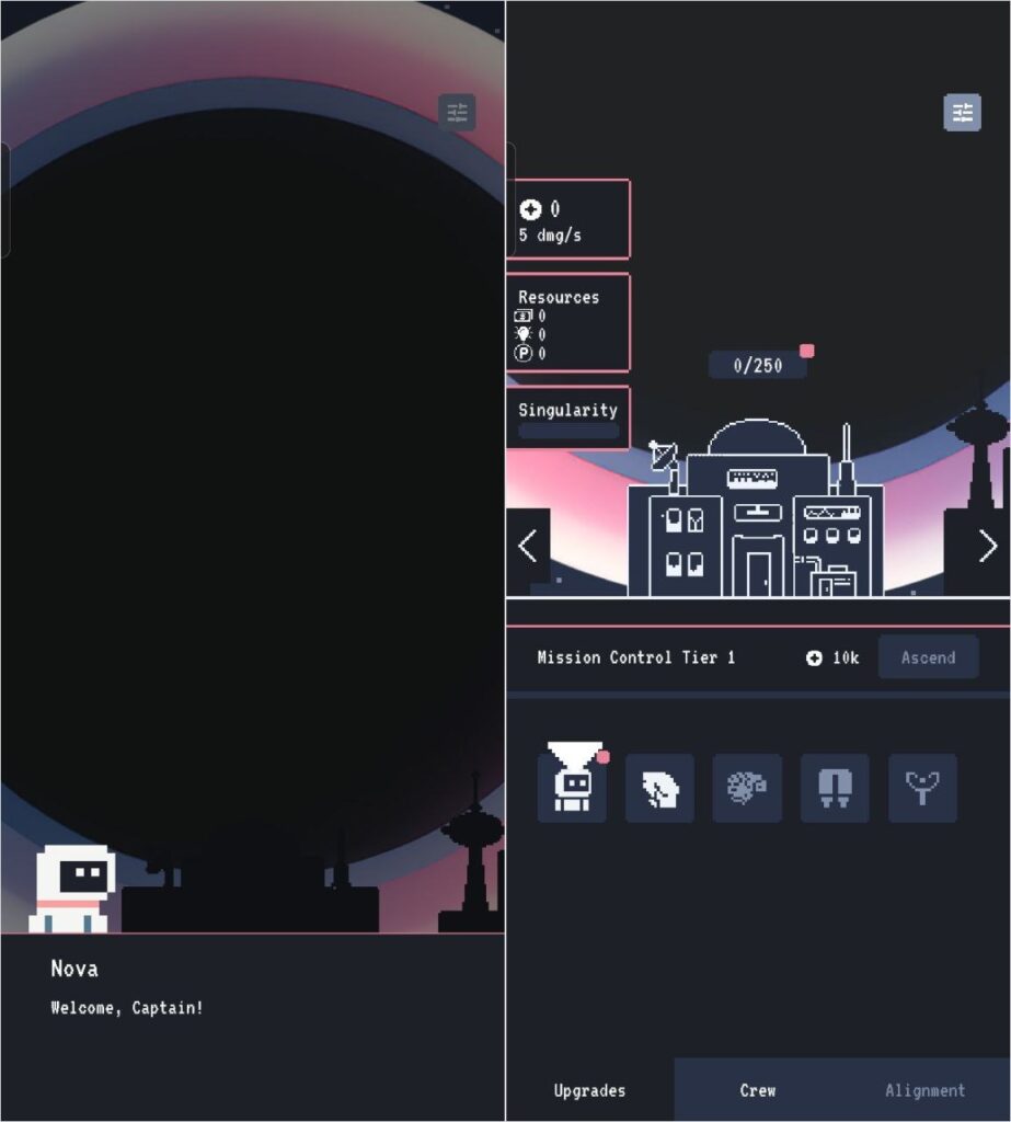 Space Clicker — A Clicker Game for Android. A cool clicker for those who don't want to bother with a complex storyline. Photo.