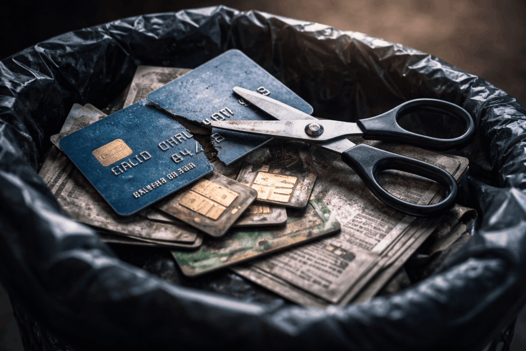 How scammers take out loans using old SIM cards and accounts. Check yours! Why it's important to close old bank cards and SIM cards: scammers can take out a loan in your name. Photo.