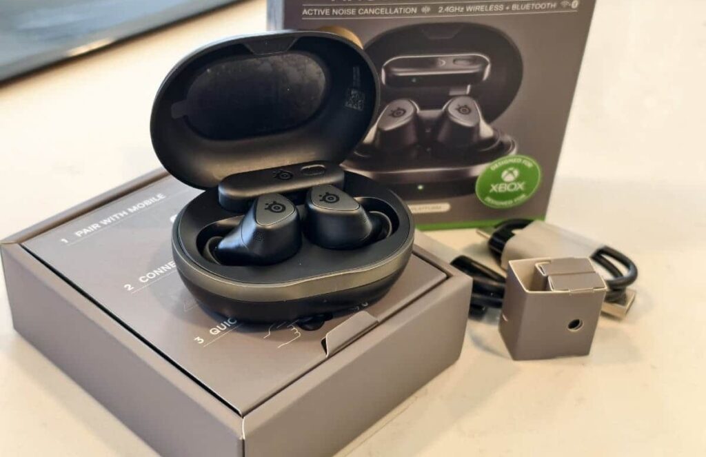 SteelSeries Arctis GameBuds — игровые TWS-наушники для ПК и консолей. SteelSeries Arctis GameBuds. Изображение: Techaeris. SteelSeries Arctis GameBuds. Image: Techaeris