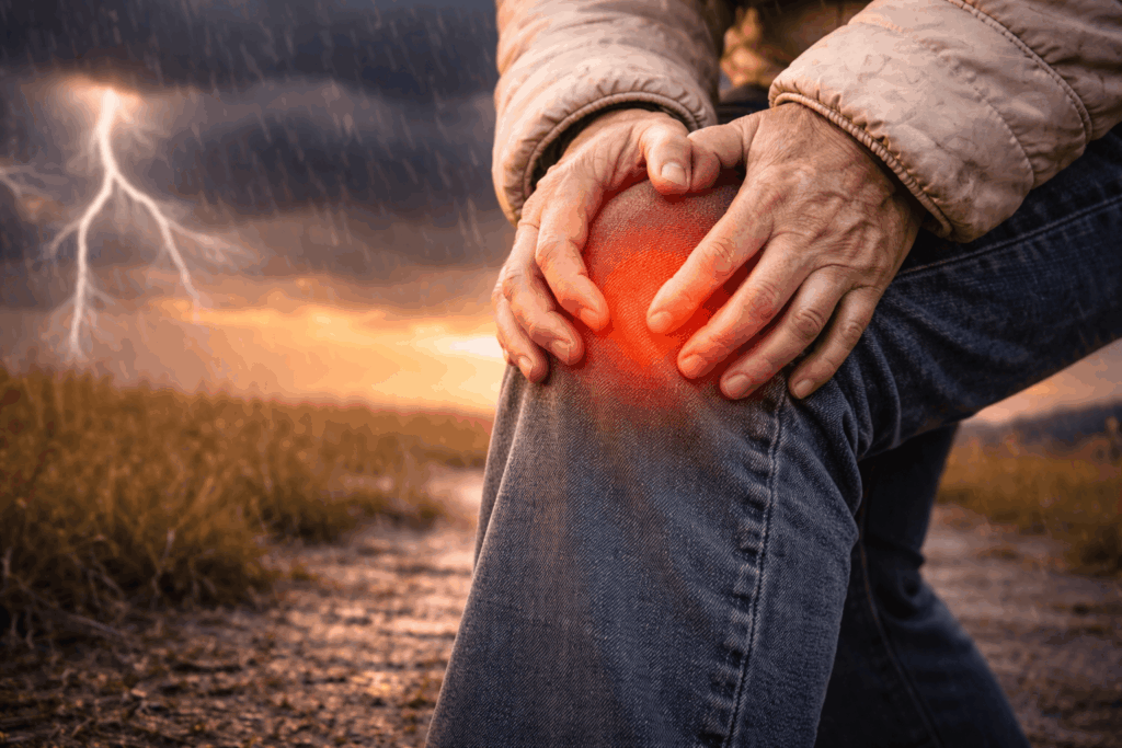 Why Joints Ache When the Weather Changes and What to Do About It. When the weather changes, bones and joints ache — it's all about pressure. Photo.