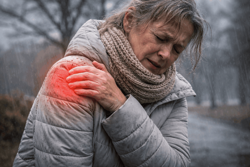 Why Joints Ache When the Weather Changes: Main Causes. In some people, joint pain worsens with weather changes, which is confirmed by clinical observations and a number of studies. Photo.