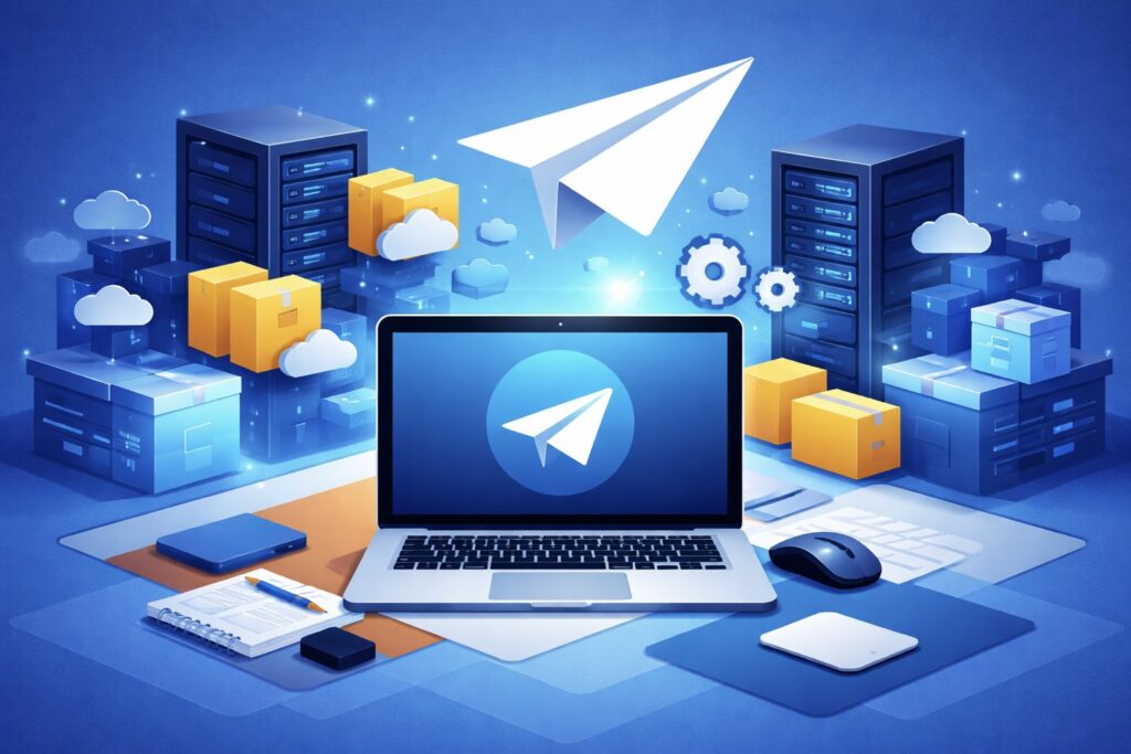 Telegram is not just for smartphones and tablets, but for computers too. Photo.