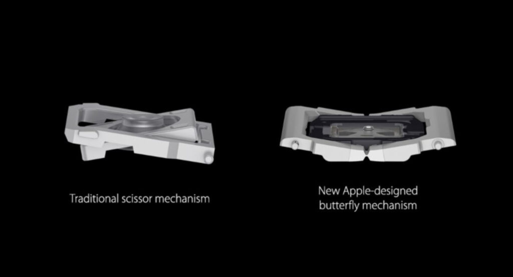 New Apple Devices 2026. Butterfly on the left. It was considered a revolution but became a failure. Image: techcrunch.com. Photo.