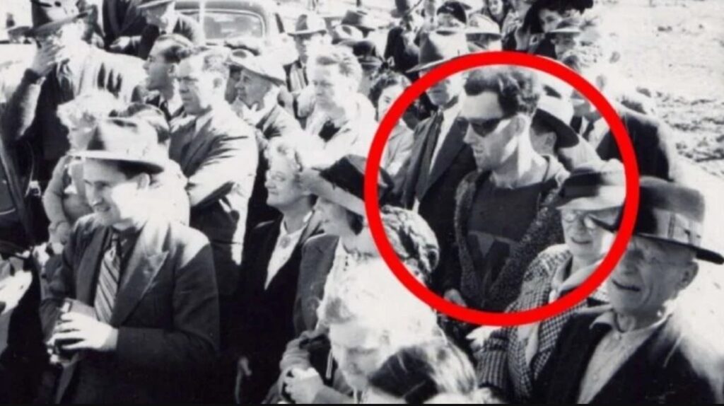 A photograph of John Titor in the past. Image source: thrillist.com
