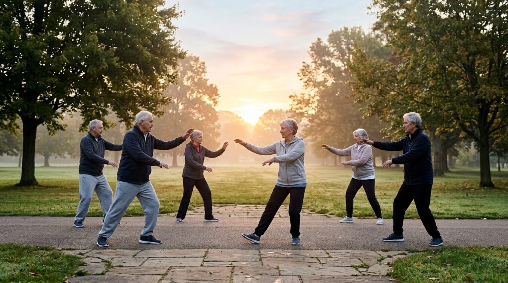 Tai chi is especially promising as a long-term practice for improving sleep. Photo.