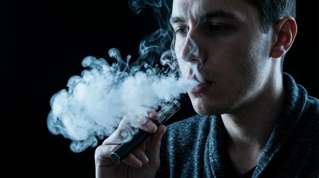 E-cigarette vapor contains carcinogenic compounds, and this has been proven by science. Photo.