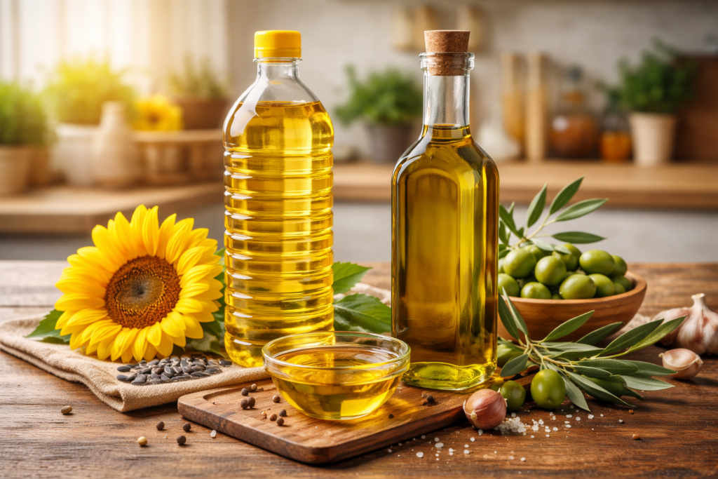 How to Choose Sunflower Oil: Refined or Unrefined. Another marketing trick is 'first press.' According to Roskachestvo, unrefined product is always obtained from seeds through the first press.