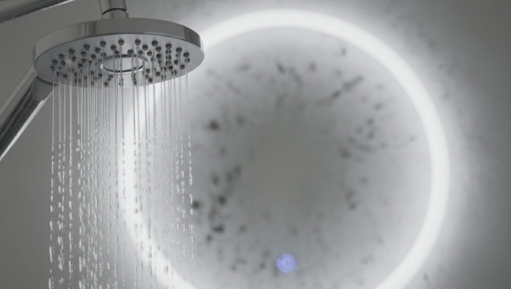 How Hard Water and Chlorine Destroy Hair. If white deposits constantly appear on your faucet and kettle, that's a sure sign of hard water. How Hard Water and Chlorine Destroy Hair. If white deposits constantly appear on your faucet and kettle, that's a sure sign of hard water. Photo.