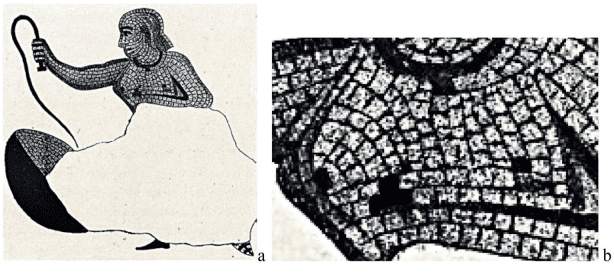 (a) Drawing from Loriquet's 1862 book: plate IX, No. 11. (b) Detailed image of the breast. Image source: zmescience.com.