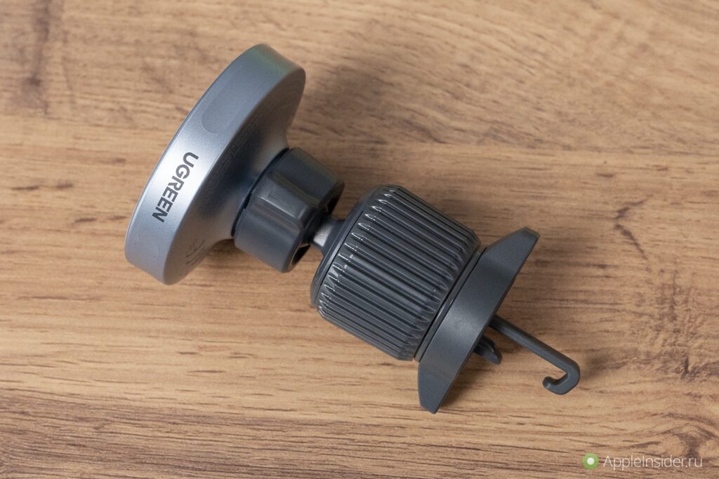 MagSafe Wireless Car Charger for iPhone. If you don't need charging, just unplug the cable and you'll have a neat holder. Photo.