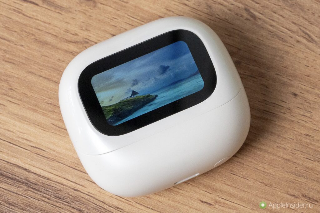 Earbuds with noise cancellation, a screen, and good sound. If you set wallpapers like this and set the screen timeout to 25 seconds, the battery will drain faster. Photo.