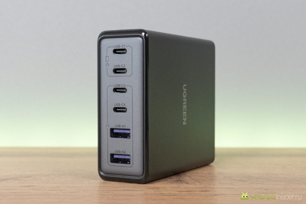 The charging hub can be placed vertically if you prefer.
