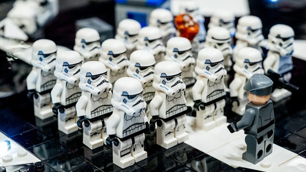 LEGO sets have always been collectible items, but sets from mega-franchises of the early 2000s are especially popular today. Photo.