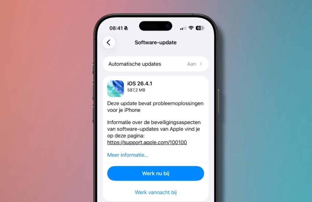 Don't expect new features from this iOS update
