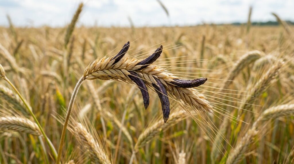 Ergot — a fungus on rye that causes severe poisoning. But it most likely has nothing to do with the events in Salem