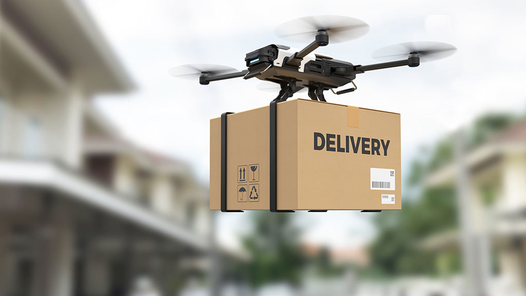 Drones will soon be massively integrated into delivery. Image: vedomosti.ru. Photo.