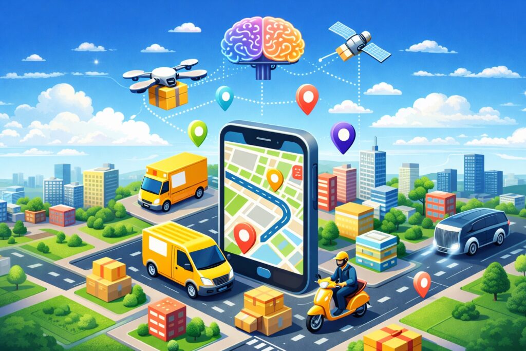 Artificial intelligence is already widely used in delivery. Photo.