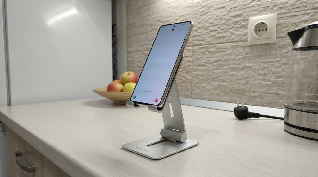 It's been sitting next to the monitor for half a year — no scratches, no wobble