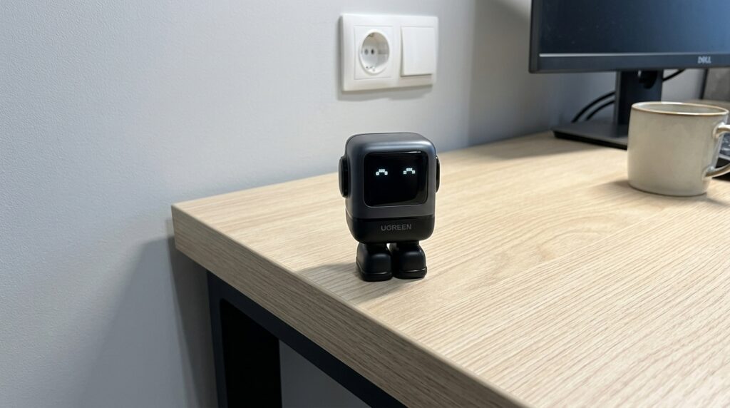 The faces on the display change as it charges — my daughter loves it