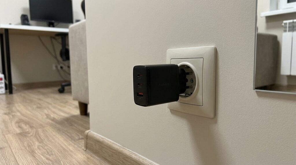 One charger for everything: iPhone, iPad, and even MacBook Air.