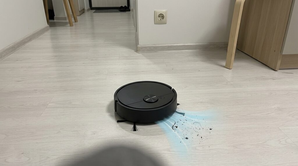 Robot Vacuum — I Ordered It Out of Pure Curiosity. For that price, I expected a toy but got something functional. Photo.