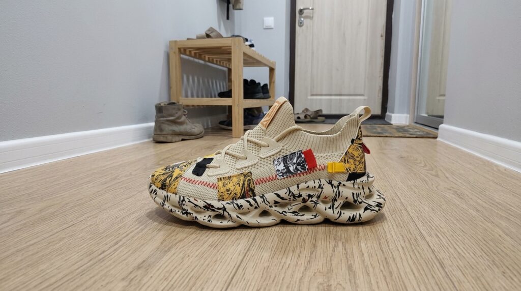 Fabric Sneakers — I Wear Them More Than My Nikes. Ordered them on a whim, and now they're my go-to summer sneakers. Photo.