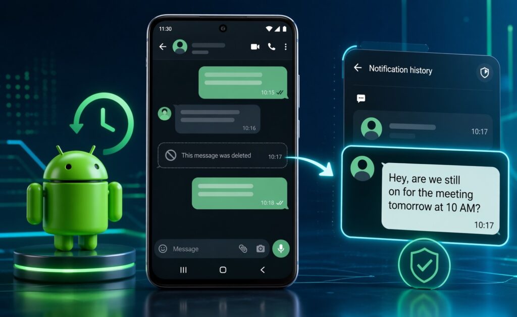 Learning to find and read messages on Android
