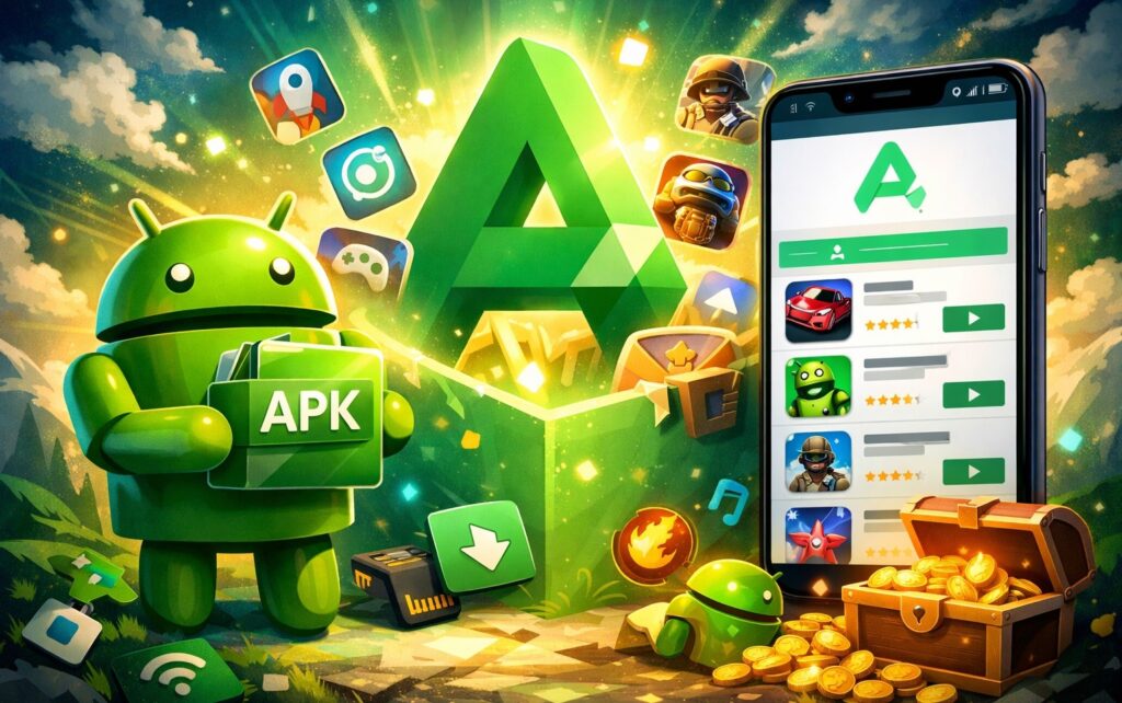 Getting to know the APKPure app store on Android. Photo.
