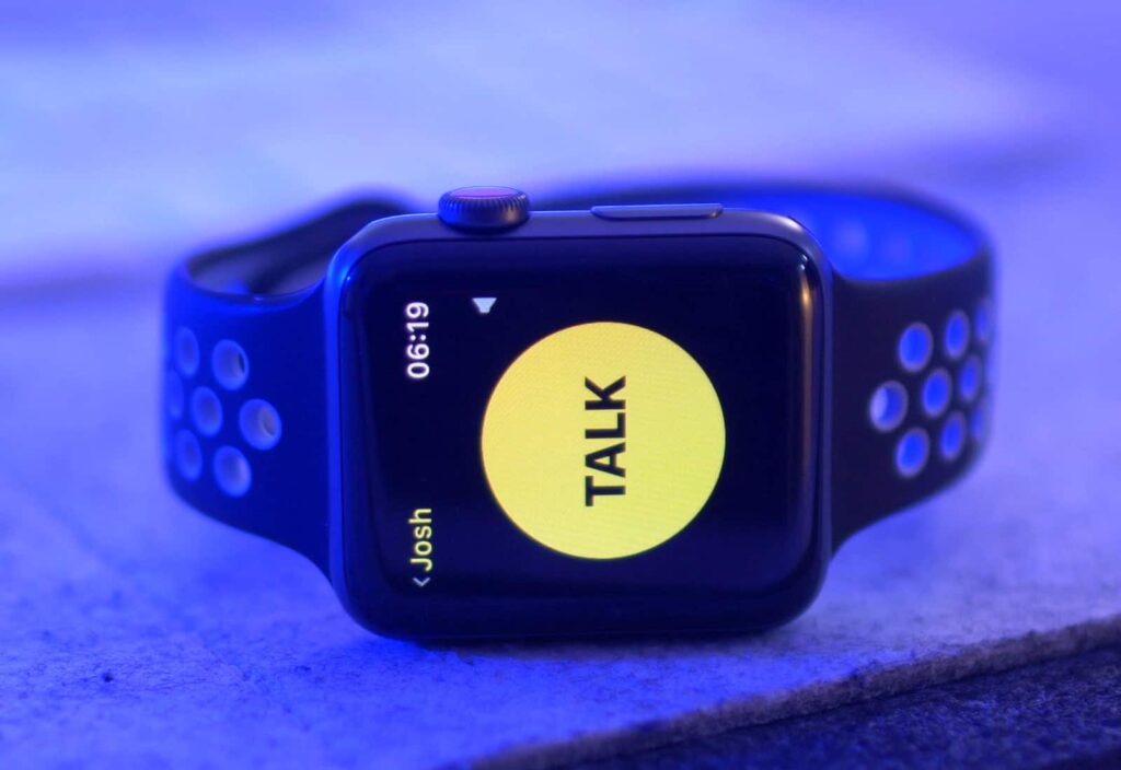 Walkie-Talkie on Apple Watch from the UAE. The walkie-talkie may not work. But are you seriously upset about this? Photo.