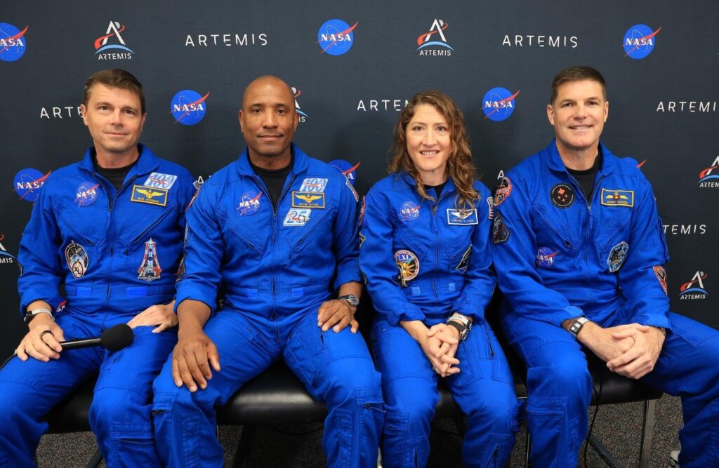 Artemis 2 crew before launch. Image source: nasa.gov. Photo.