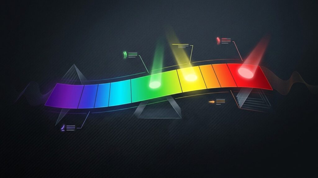 Red light has the longest wavelength and scatters the least in the atmosphere