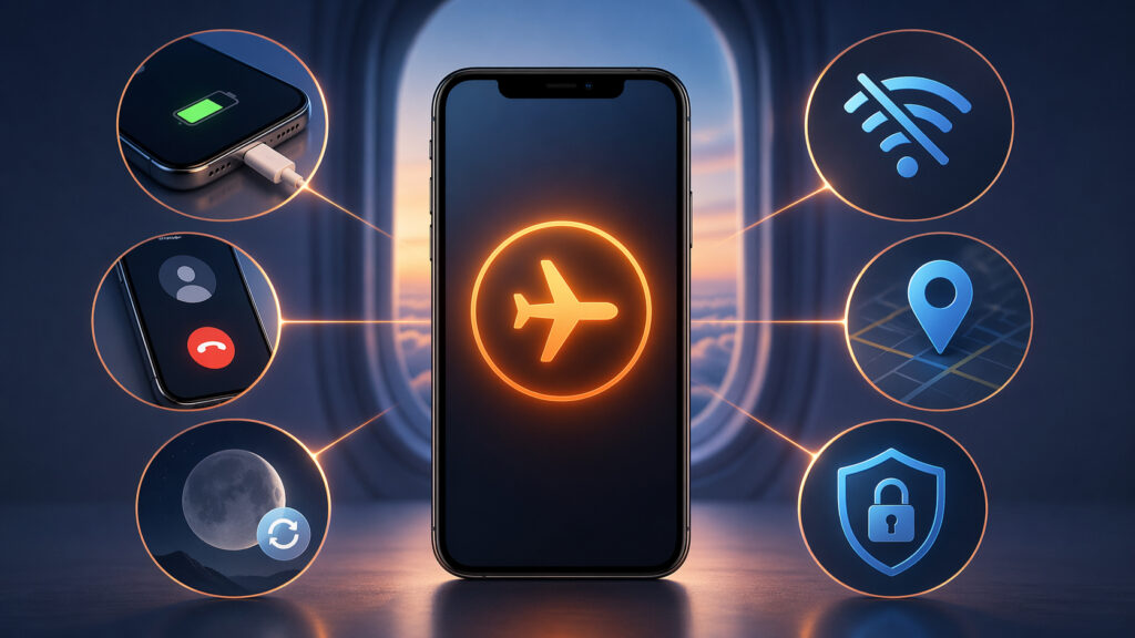 Airplane mode can be useful not only on a plane. Photo.