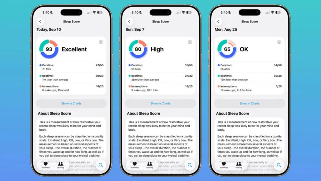 The watch can evaluate and display your sleep results