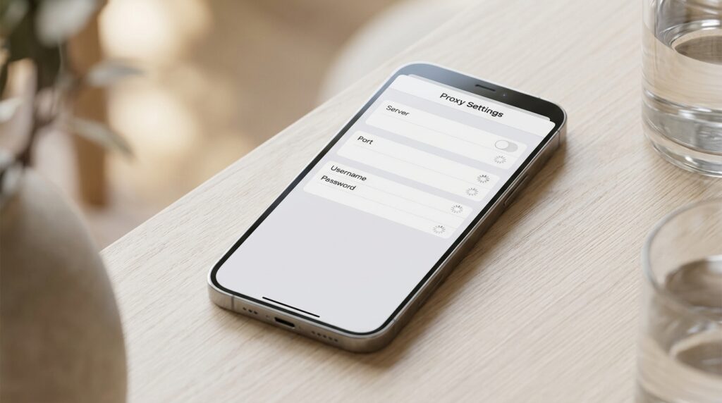 Setting up proxy in Telegram on iPhone