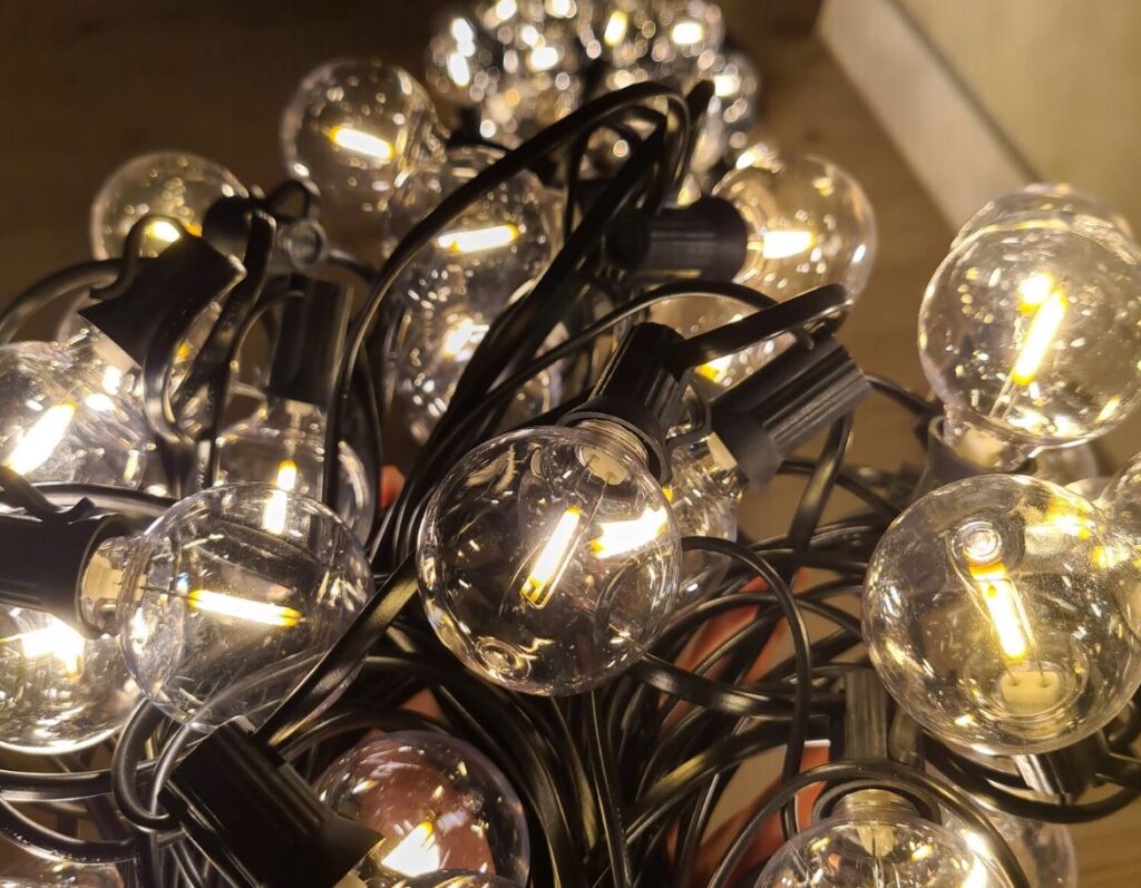 Stylish string lights will be a great decoration for your room
