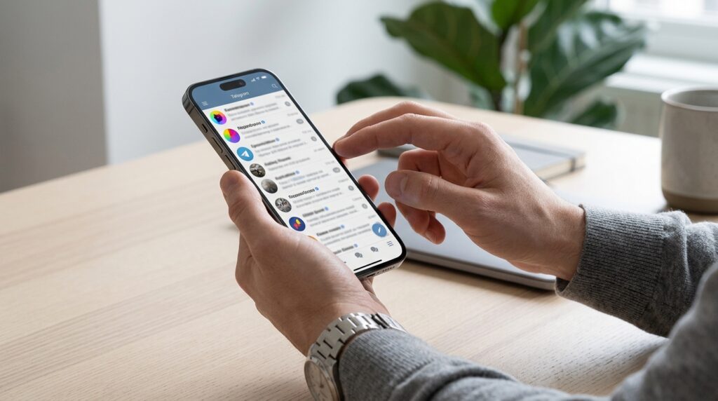 Telegram is increasingly used for reading channels rather than for calls