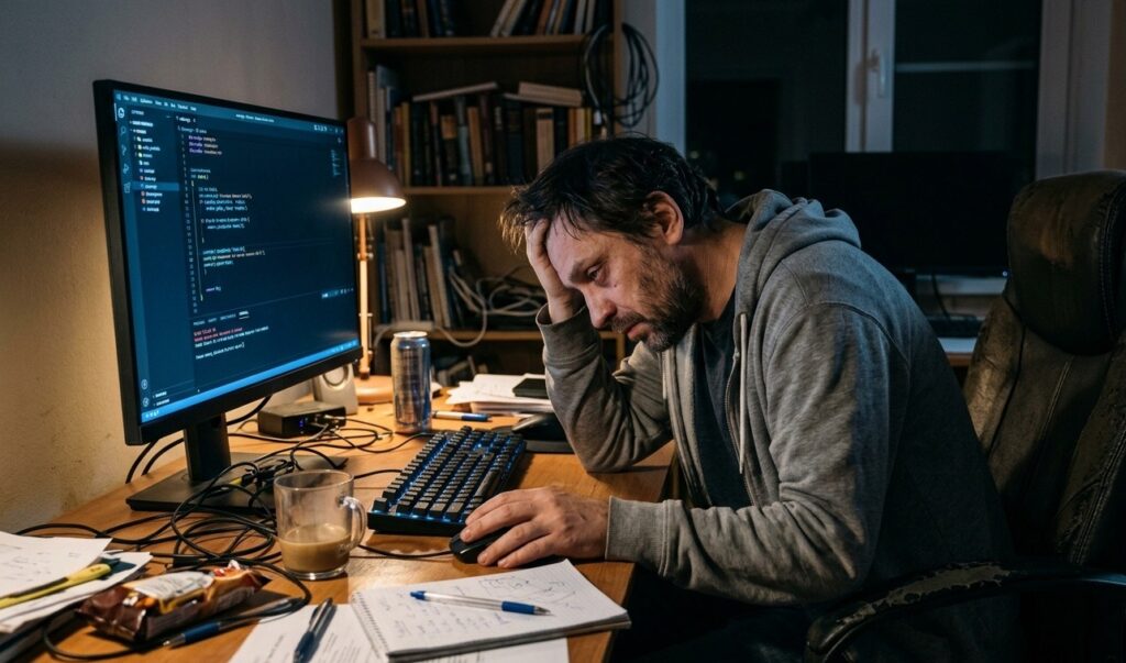 You can work at a computer without back pain if you follow a few rules. Photo.